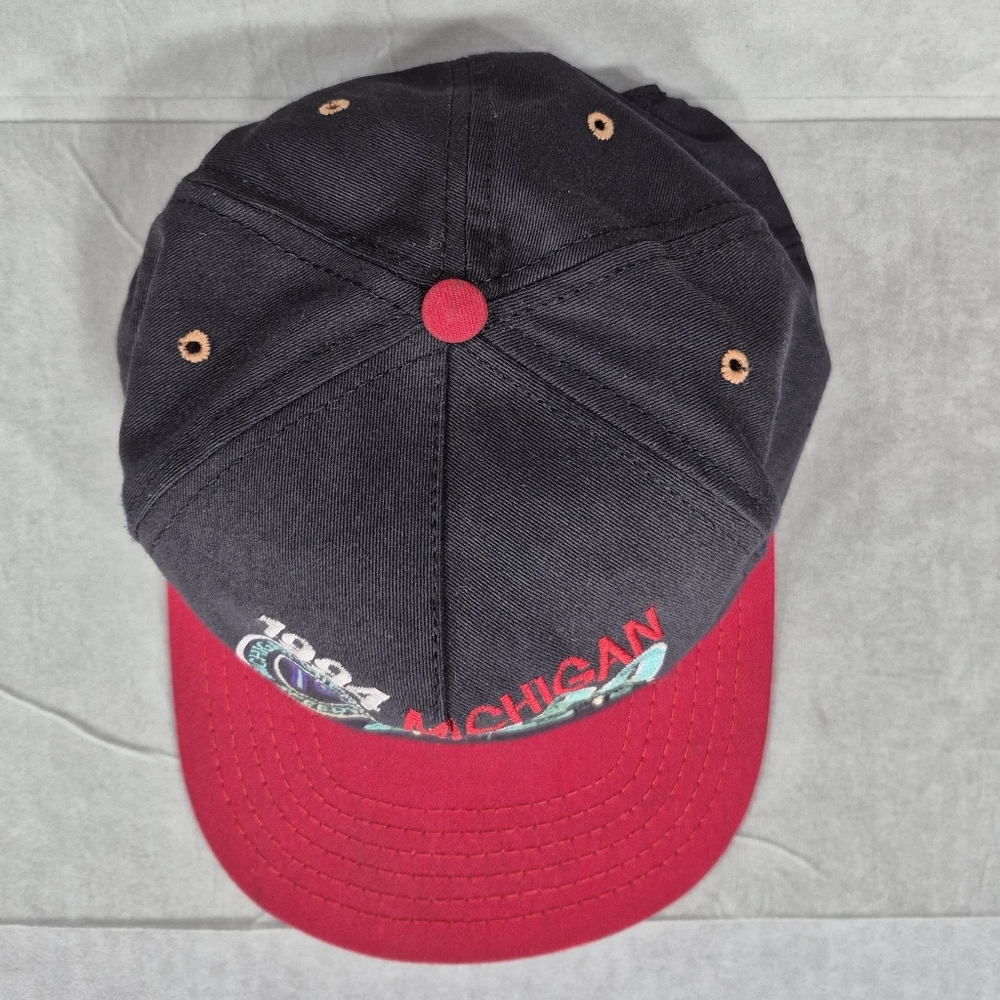 1994 Michigan 500 hat black red snap back embroidered International Speedway - Picture 5 of 12